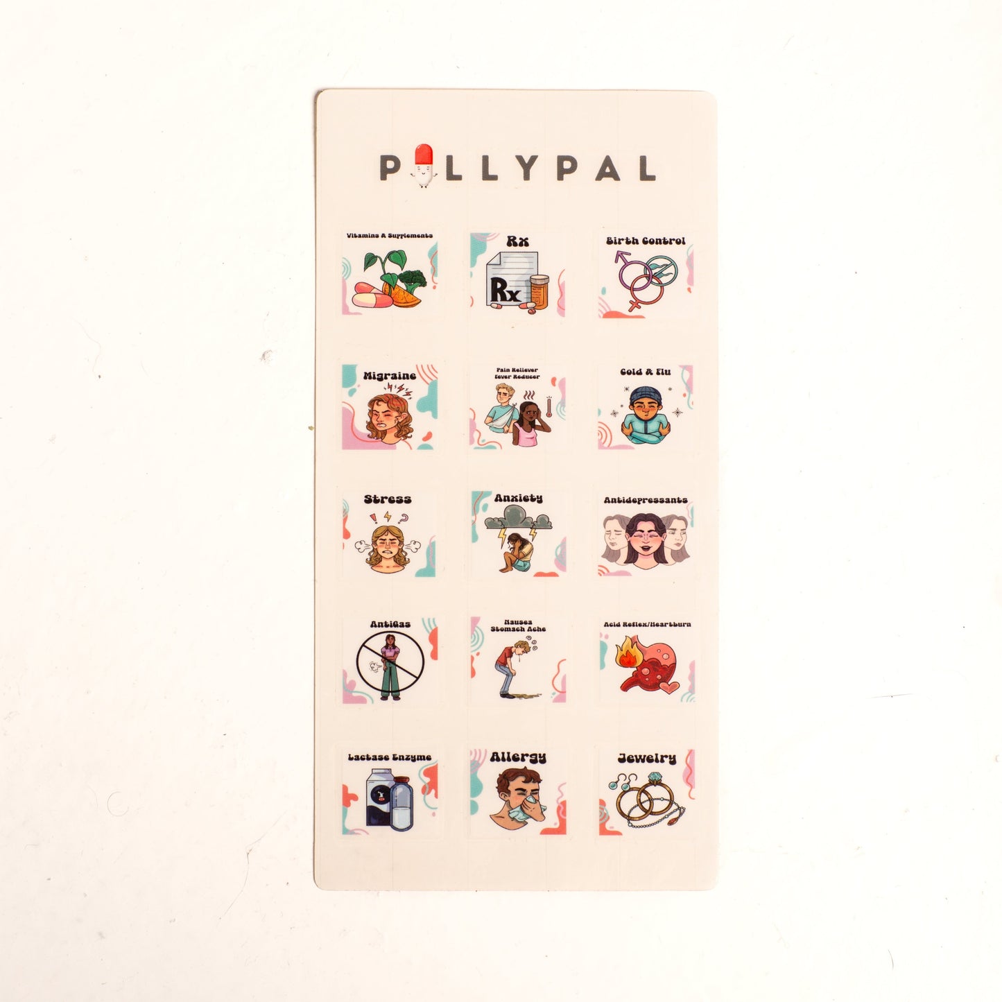 PillyPal V2 Generic Sticker Sheet (M)