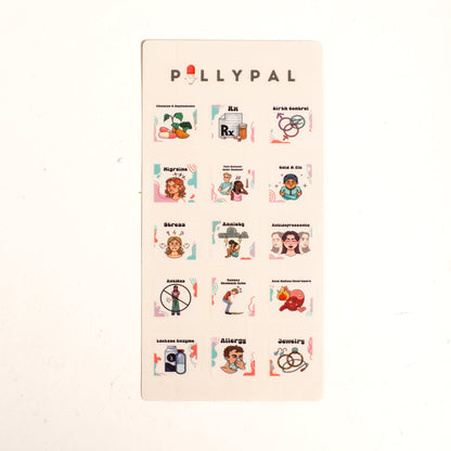 PillyPal V2 Generic Sticker Sheet (M)