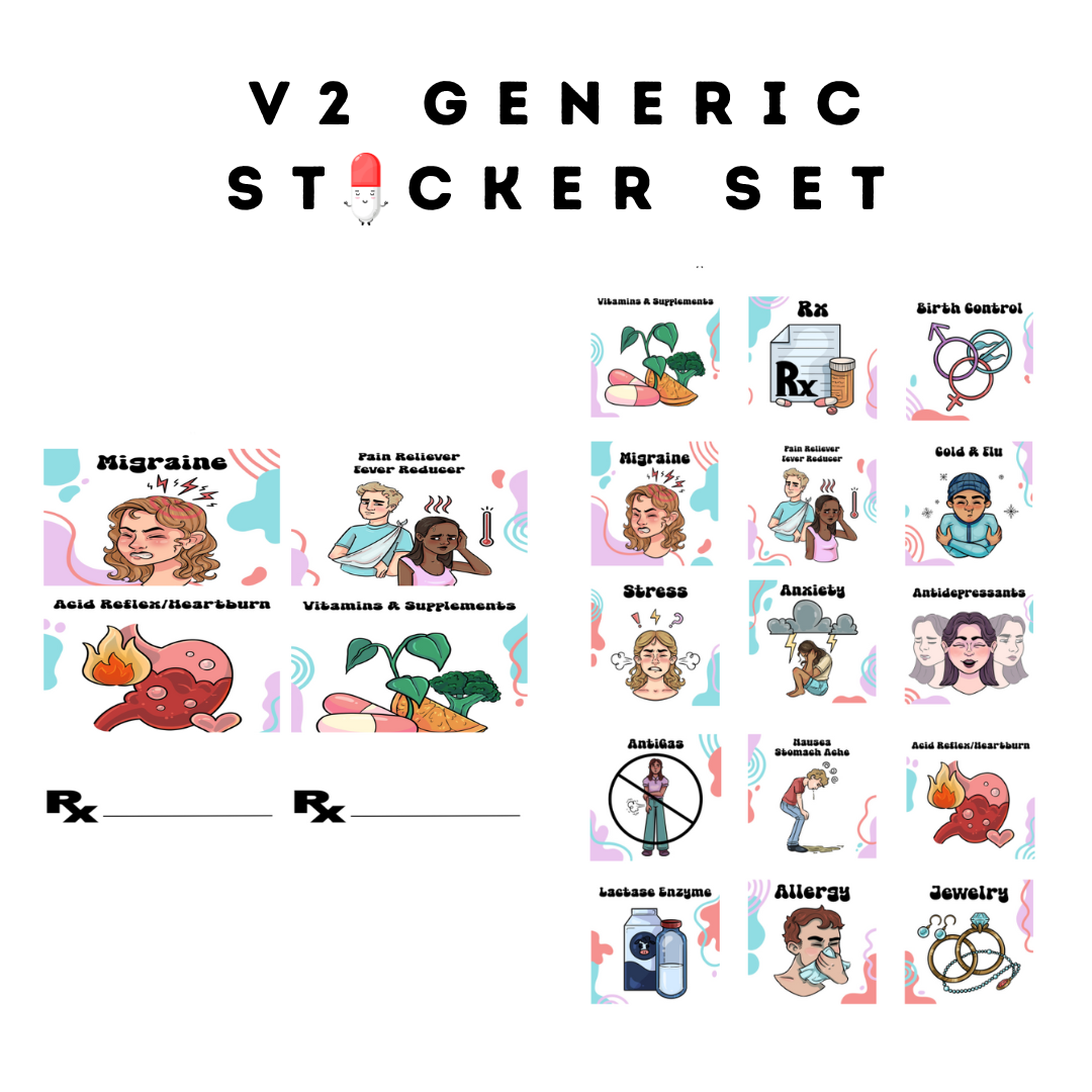 V2 Generic Sticker Set