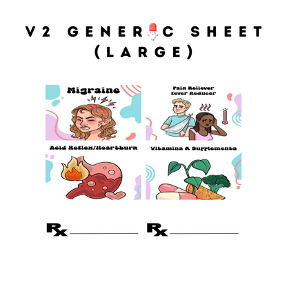PillyPal V2 Generic Sticker Sheet (L)