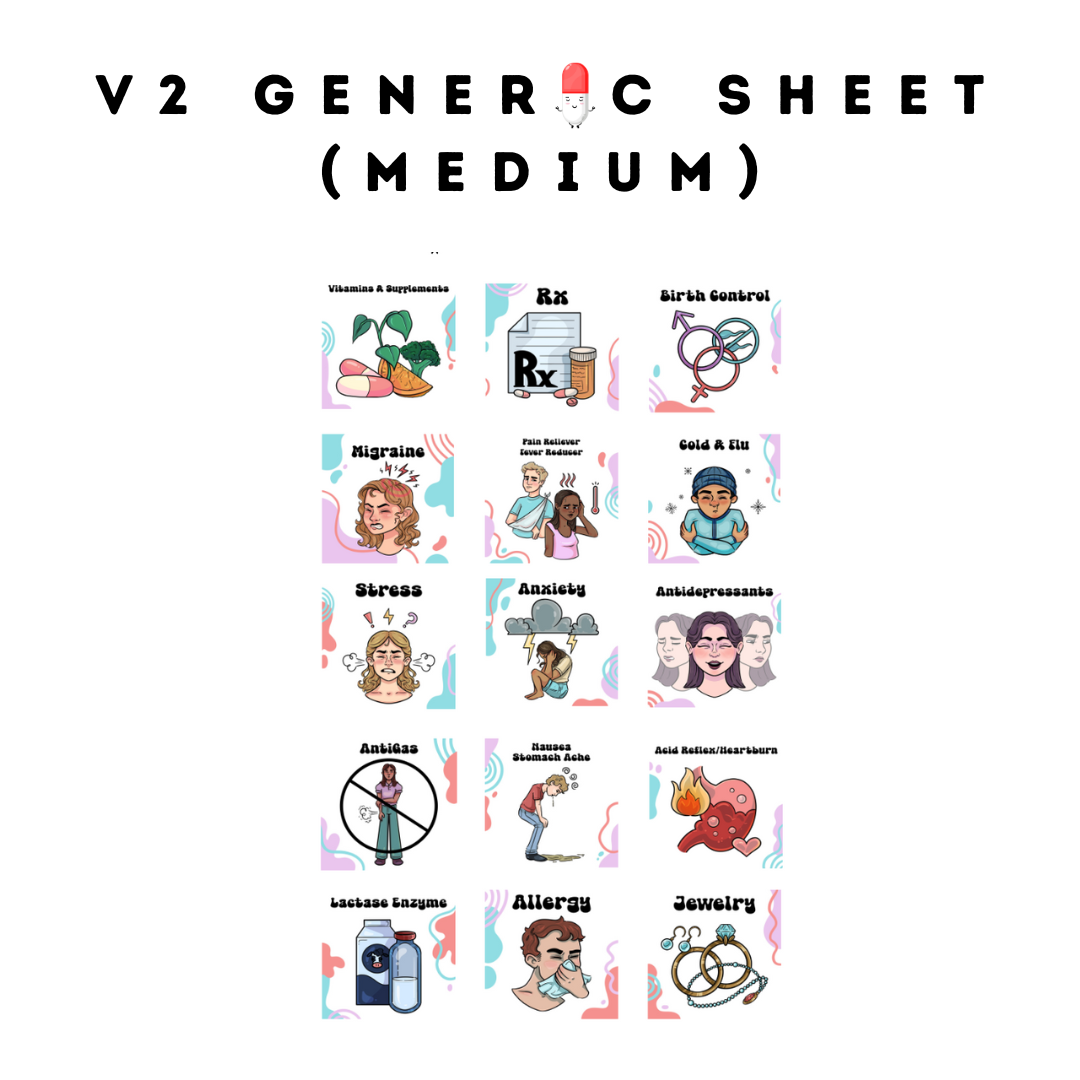 V2 Generic Sticker Set